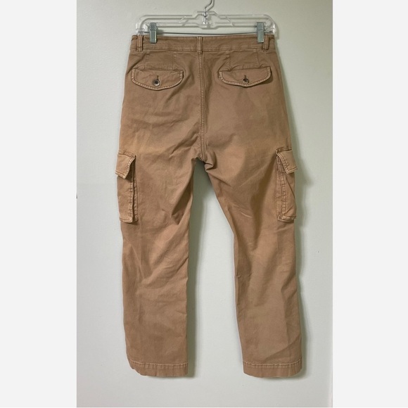 Jachs Cargo Pants 30/30 Men's Denim Tan Utility Wide Leg Thick Canvas Pockets - Picture 3 of 3